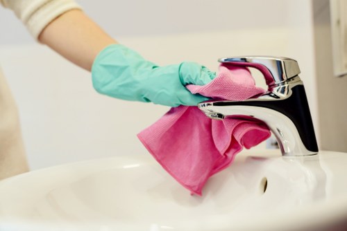 Deep cleaning activities in a Brixton commercial office