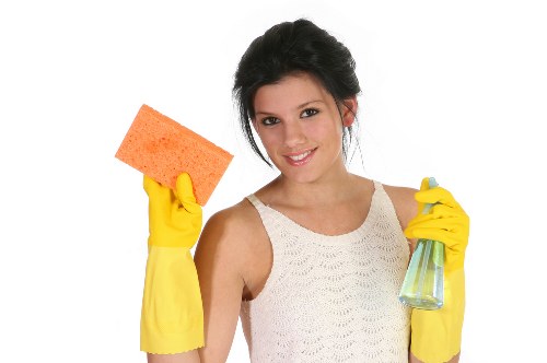 Detailed post-construction cleaning tools and surfaces in Brixton property