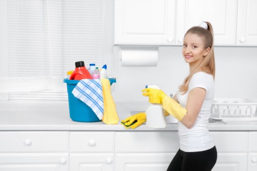 Risk assessment being completed before a cleaning task begins