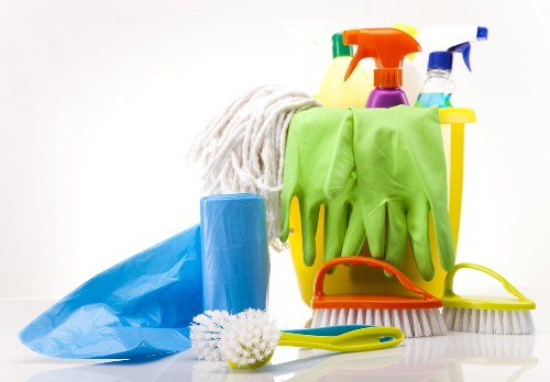 Brixton cleaner working in a tidy residential interior