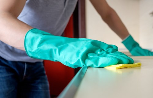 Clean and hygienic meeting room cleaned by office cleaners in Brixton