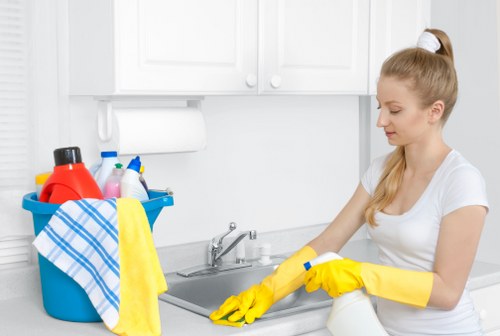 Deep cleaning treatment for a living room sofa
